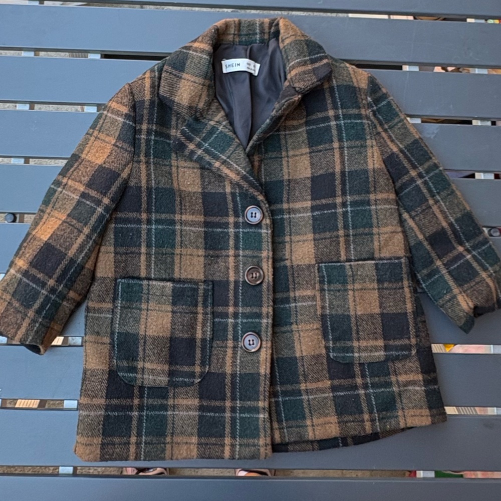 Boys plaid coat